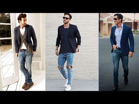 casual blazer look men