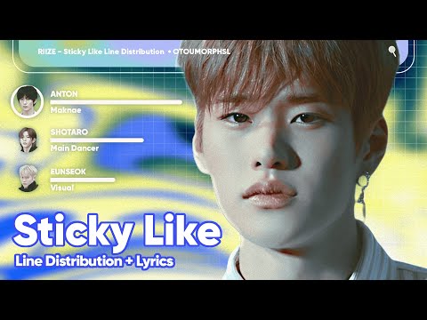 RIIZE &bull; Sticky Like // Line Distribution With Lyrics Color Coded by @otoumorphs_l