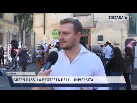 2021-09-13 FIRENZE - GREEN PASS, LA PROTESTA DELL'UNIVERSITÀ