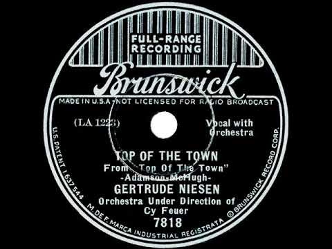 1937 Gertrude Niesen - Top Of The Town