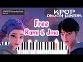 KPop Demon Hunters OST Rumi Jinu Free Piano Tutorial Sheet Music Easy Key Included