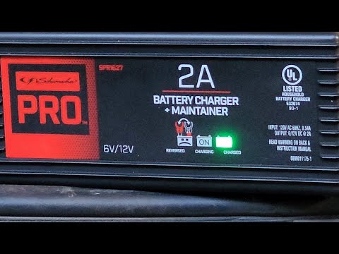 Using the Schumacher Pro Automotive 6 12 Volt, 2 Amp Battery Charger