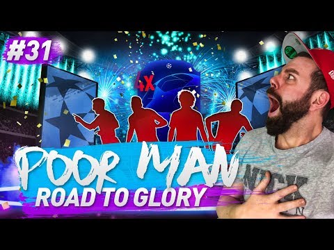 OMG I PACK 3 UCL WALKOUT PLAYERS IN A ROW!! 4 TOTAL! - POOR MAN RTG #31 - FIFA 19 Ultimate Team