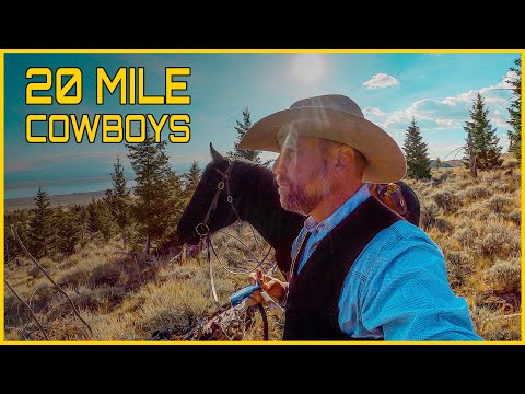 20 Mile Cowboys  Ride for 10 Hours Straight! ( Real Montana Cattle Drive )