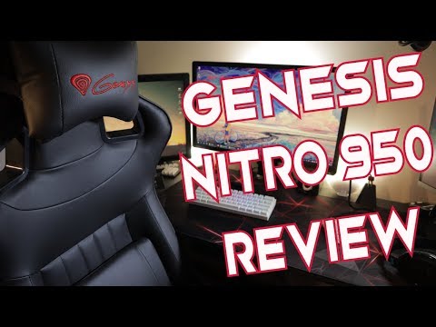 Žaidimų kėdė Genesis Nitro 950 Gaming Chair, Juoda video