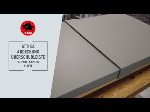 PREFA Tipps & Tricks | Attika und Mauerabdeckung - Überschubleiste