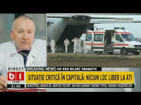 STIRI B1 ORA 15.00 DIN 19 NOV 2020: PACIENTI COVID, TRANSFERATI CU AVION MILITAR DIN CAPITALA