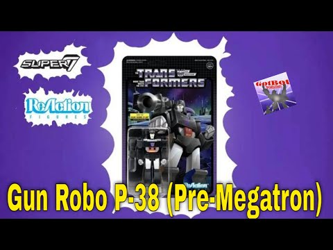 Super 7 ReAction Transformers Gun Robo P-38 (Pre-Megatron) - GotBot True Review NUMEBR 1148