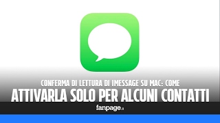 Conferma di lettura iMessage: come attivarla su Mac solo per alcuni contatti