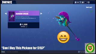 ASKING MY MOM TO BUY THE RAINBOW SMASH PICKAXE! FUNNY REACTION!