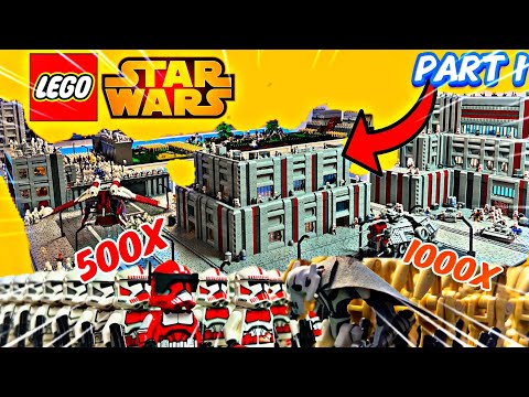 Lego Star Wars 500 Clones VS 1000 Droids MOC Review