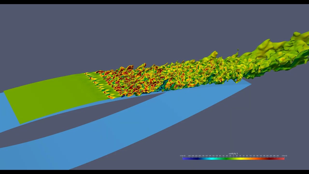 Detailed look at the separation of the laminar boundary layer from the airfoil surface