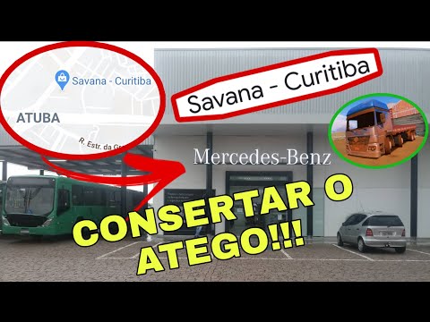 FUI NA CONCESSIONÁRIA MERCEDES-BENZ DE CURITIBA PARA ARRUMAR O ATEGO!!! MB SAVANA!