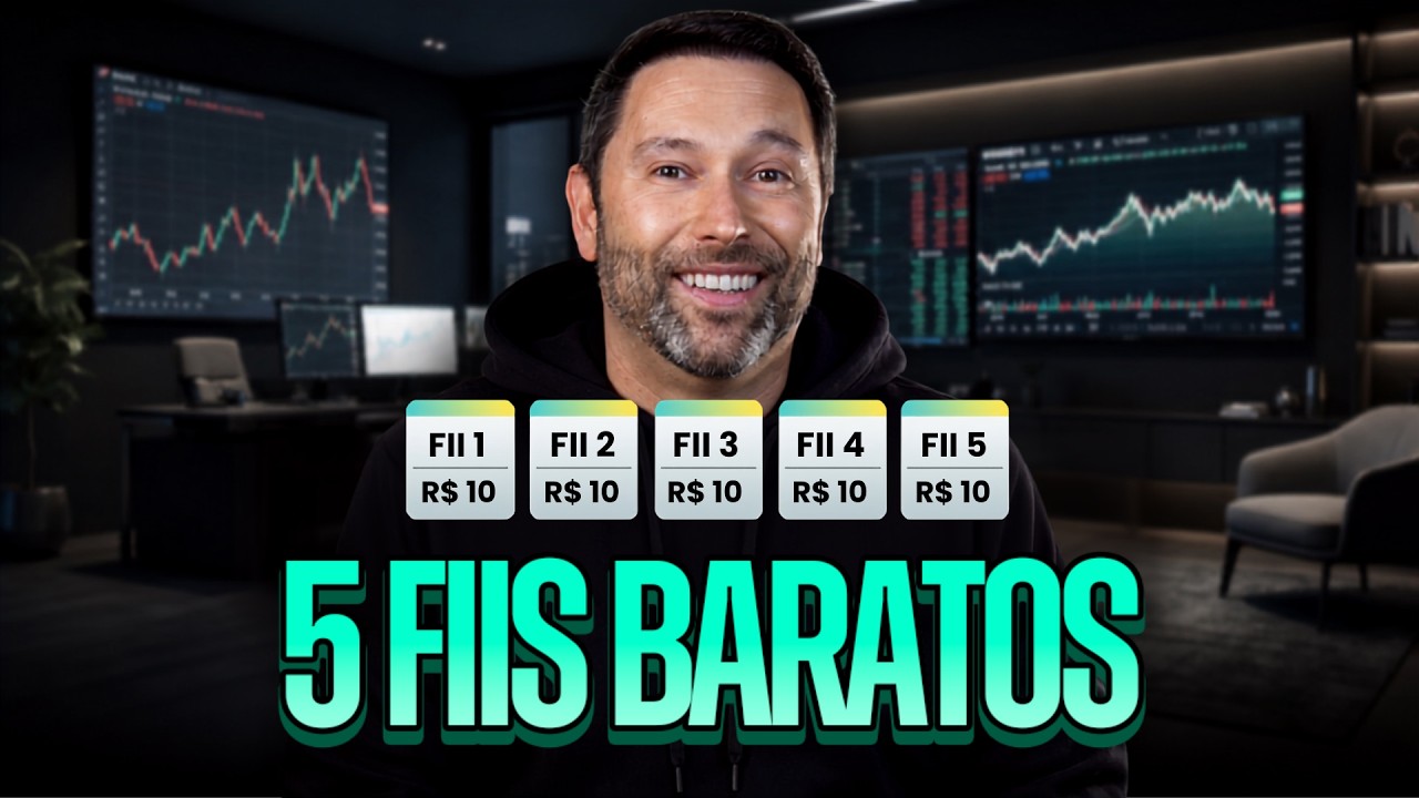 CARTEIRA DE FIIs COM R$ 50,00 | 5 FUNDOS PARA COMEÇAR A INVESTIR AGORA