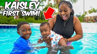 Baby Kaisley Goes SWIMMING For The FIRST TIME! | VLOGTOBER DAY 3