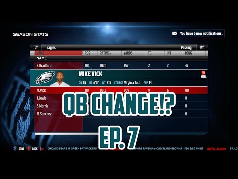 Madden 16 Eagles Connected Franchise: Quarterback Change!? [Ep. 7] (Season 1)