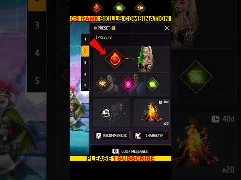 best character skill for cs rank after ob42 update | cs rank character combination #freefire #shorts