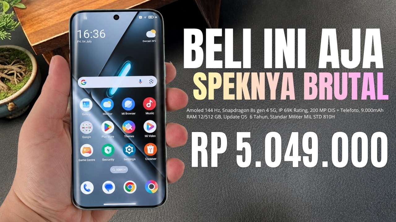 GAK ADA LAWAN‼️9000mAh, RAM 12/512 GB, 200 MP OIS - HP 5 JUTAAN TERBAIK DAN TERBARU 2026