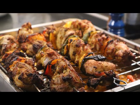 Kodosouvli- Long juicy chicken Skewer with peppers!