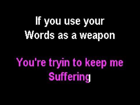 Birdy - Words As Weapons (Karaoke Instrumental) On Screen Lyrics