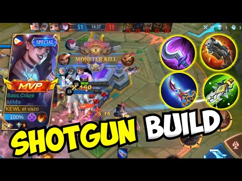 HILDA SHOTGUN BUILD | INSANE DAMAGE | MLBB