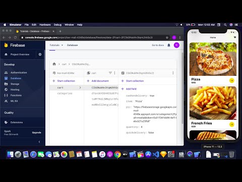 Firebase Firestore Tutorial For SwiftUI - Food Ordering App Using Firebase In SwiftUI - Ep 3