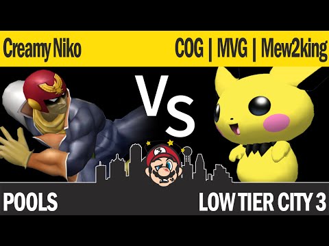 LTC3 Melee - Creamy Niko (C Falcon) vs COG MVG | M2K (Pichu, Sheik) - Pools