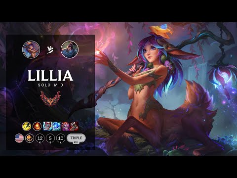 Lillia Mid vs Yasuo - NA Grandmaster Patch 12.13