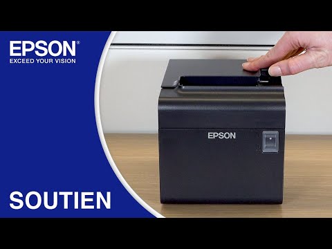 Dégagement du couvercle du rouleau de papier coincé