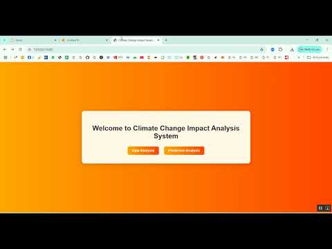Climate Change Impact Analysis System in Python Projects