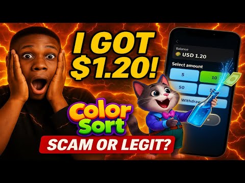 Color Sort Review 2025 🔥 I Tried It & Got $1.20 – Real or Just Another Scam?