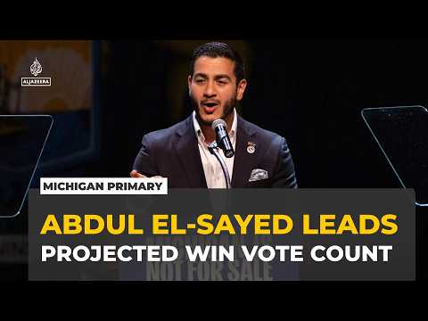 Michigan Democrat Abdul El-Sayed projected to win close primary race as votes are counted