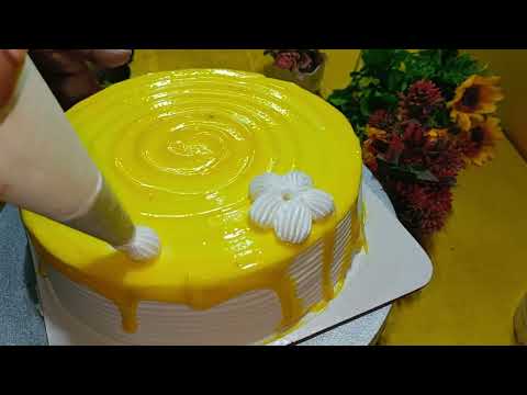 Rasmalai cake ki ek dum new design ll 2 pound Rasmalai cake design ll