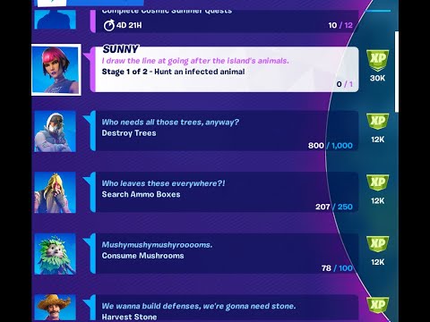 Fortnite hunt an infected animal!