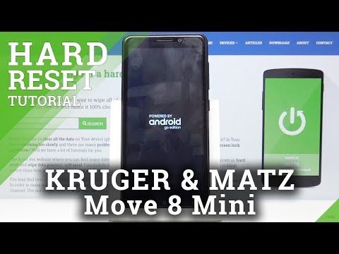 How to Hard Reset through Recovery Mode on KRUGER & MATZ Move 8 Mini - Bypass Screen Lock