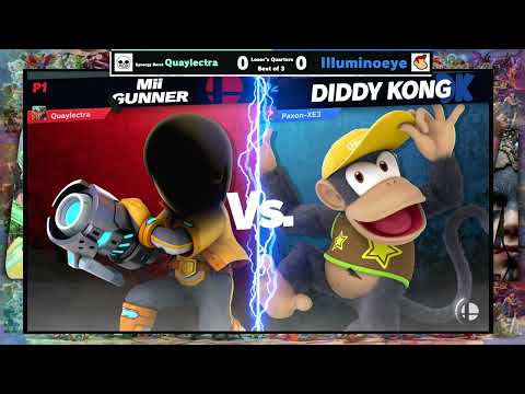 Quaylectra (Mii Gunner) vs Illuminoeye Gaming (Diddy Kong) - SSB India January '22 #5