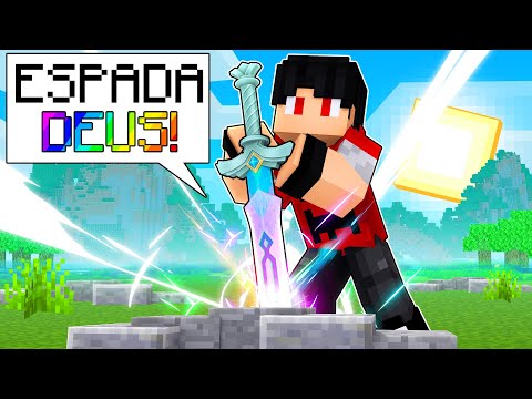 P3DRU conseguiu a ESPADA DEUS no Minecraft