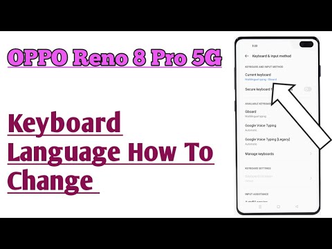 OPPO Reno 8 Pro 5G || Keyboard Language Set All Language Tips And Tricks