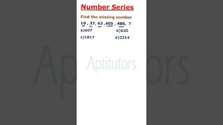 Aptitude Questions for Campus placements....Number Series Reasoning Questions #maths #aptitudetest
