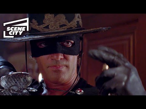 The Mask of Zorro: Two Versus One Sword Fight Scene (Antonio Banderas 4K HD Clip)