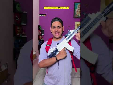 If holi is war zone 😂🪖🔥| indian family #shorts #indian #comedy #holi #chotabhai #bachpan #chaman