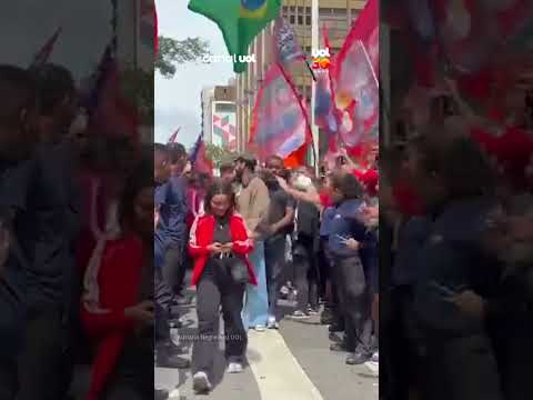 Lula e Haddad em ato na Paulista