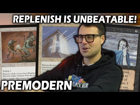 Is MonoBlack too good in Premodern? | UW Replenish vs Bottomless Pit | Mtg Gameplay