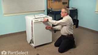 Dishwasher Repair - Replacing the Detergent and Rinse Aid Dispenser (GE Part # W10224428)