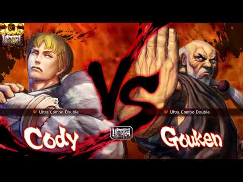 USF4 CPU Fight Cody Vs Gouken
