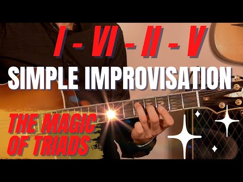 how to create simple and melodic solos over the I-VI-II-V chord progression (1-6-2-5)