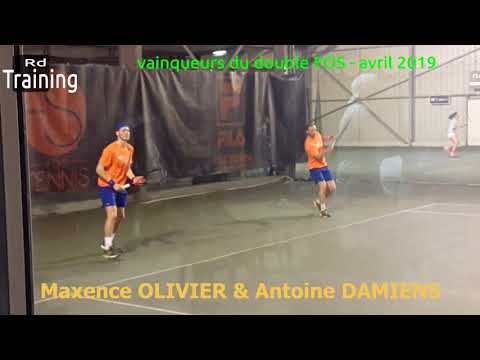 Maxence Olivier & Antoine Damiens- Tennis - Double - tournoi du FOS avril 2019