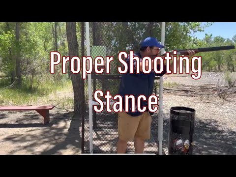 Shotgun shooting stance for Trap, Skeet, or Sporting Clays