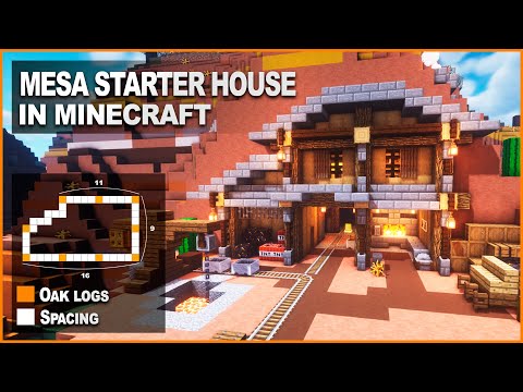 Minecraft: How to build a Mesa Starter House | Easy Tutorial
