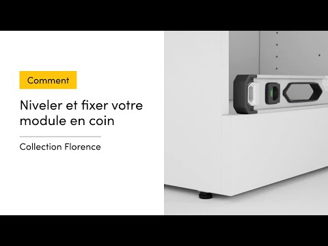 Comment niveler et fixer votre module en coin | Collection Florence de Bestar